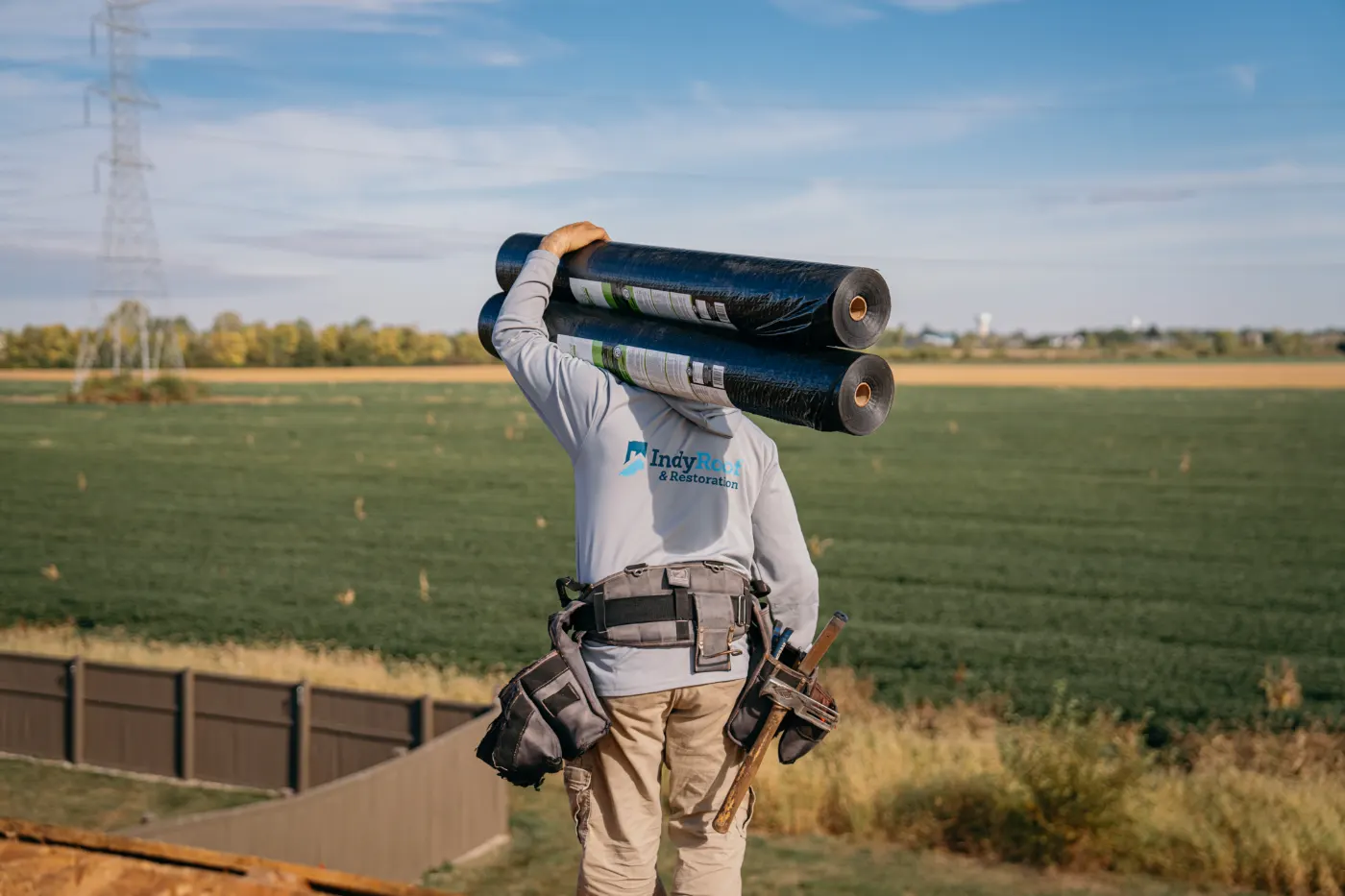 Commercial roof inspection documented in Shirley